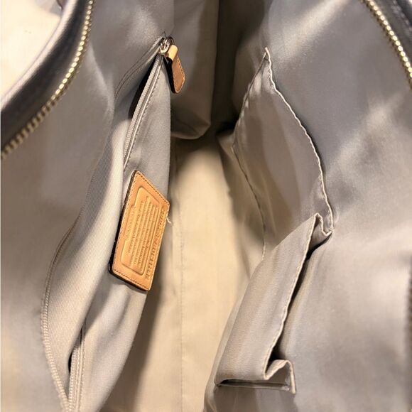 Coach Silver Metallic City Tote - Picture 7 of 8